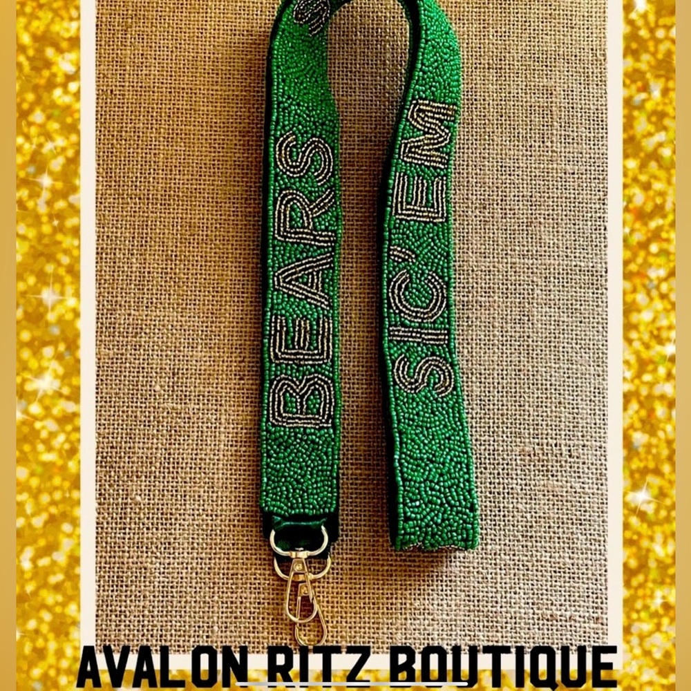 NEW Baylor University SIC’ EM BEARS Beaded Purse Strap